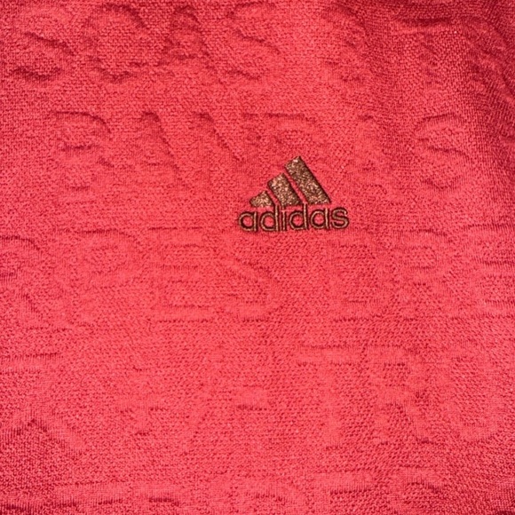Adidas Maroon Hoodie with Edgy Embossed Design NWOT 🔥 - Picture 5 of 7